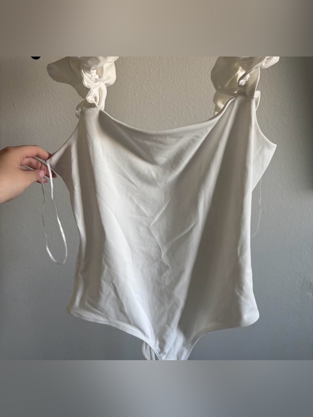White pants store bodysuit